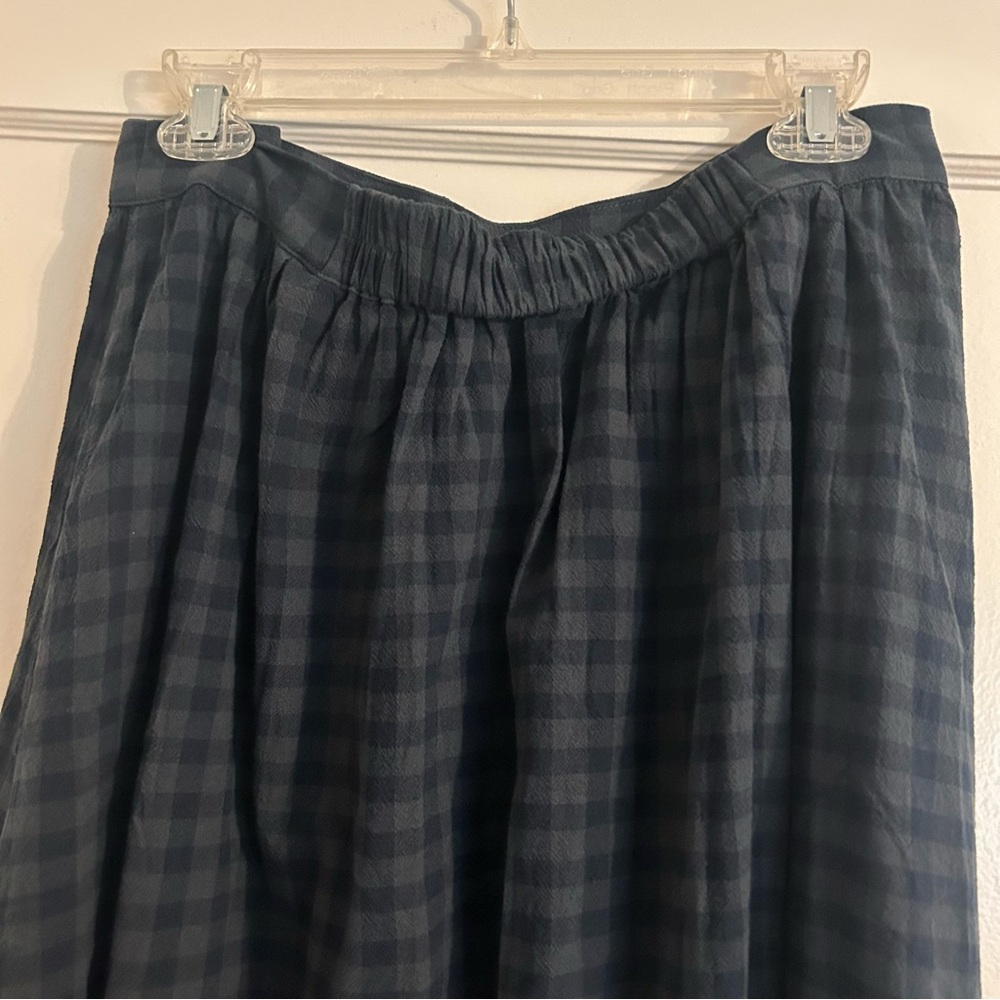 Disturbia Jeannie Check Cotton Button Midaxi Skirt - Picture 8 of 9